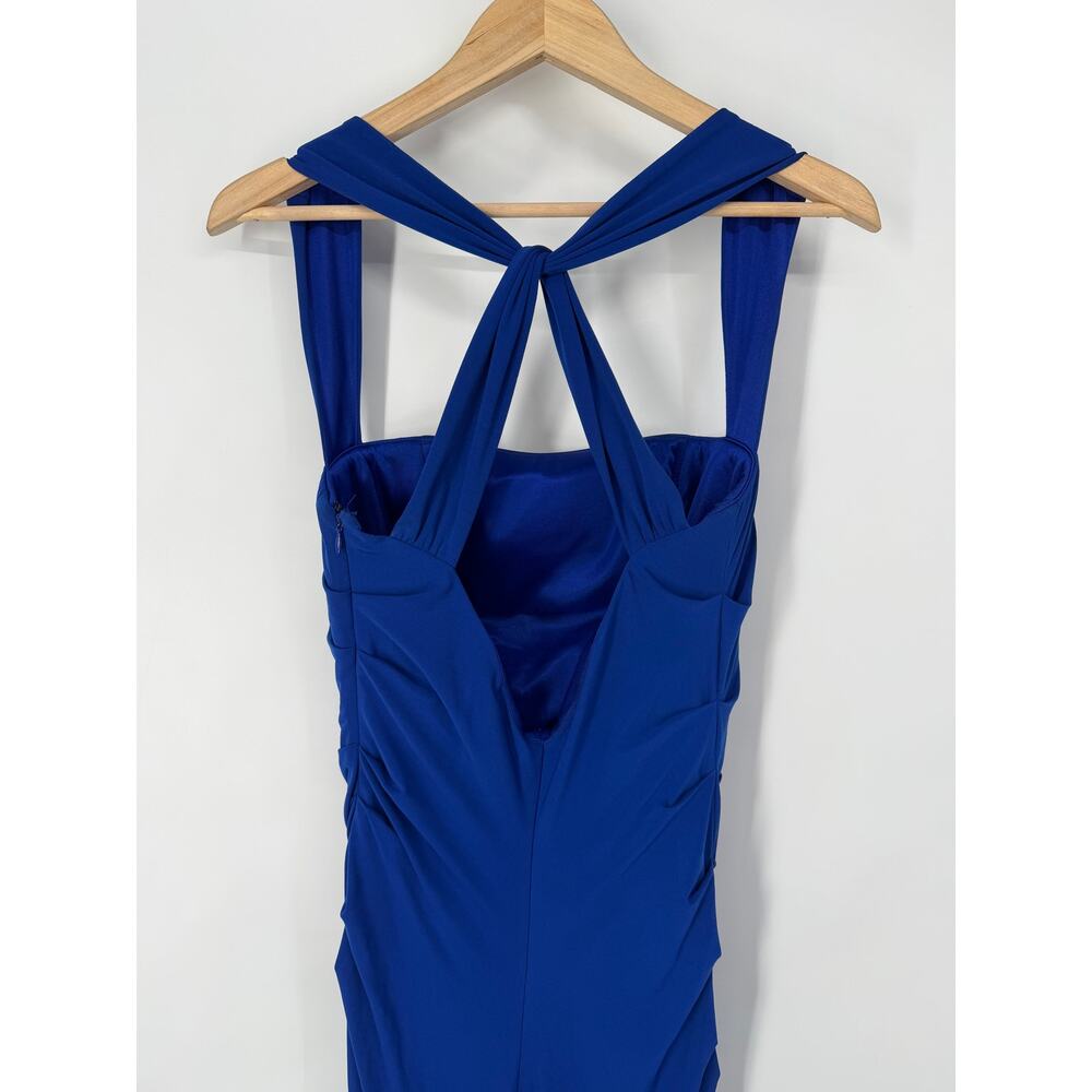 Laundry by Shelli Segal Maxi Dress Square Neck Sleeveless Ruched Formal Gown - Picture 7 of 10